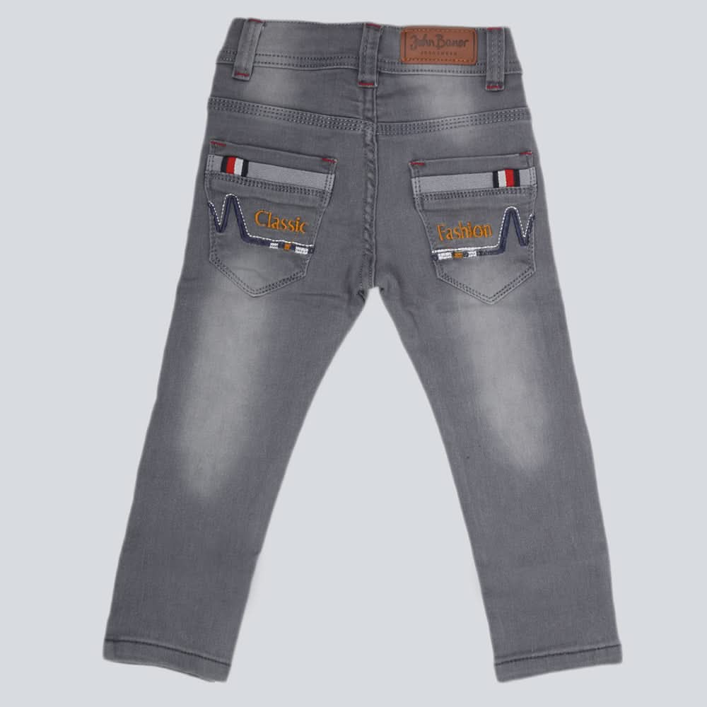Boys Denim Pant - Grey, Kids, Boys Pants, Chase Value, Chase Value