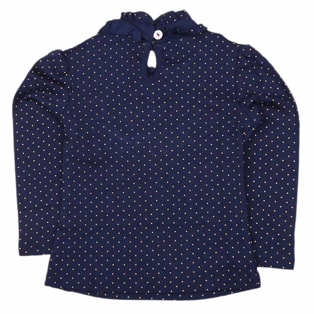 Girls Full Sleeves T Shirt - Navy Blue, Kids, Girls T-Shirts, Chase Value, Chase Value