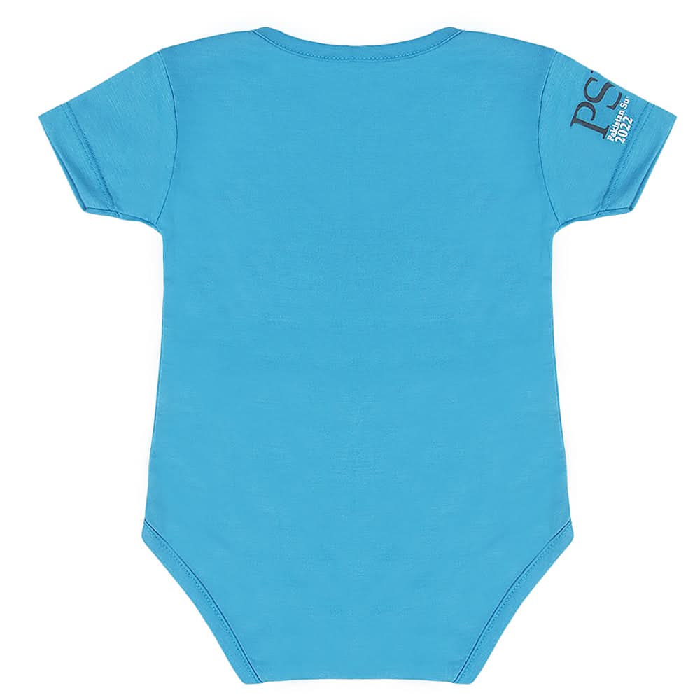 Newborn Karachi Kings Half Sleeves Romper - Blue, Kids, New Born Boys Rompers, Kids, New Born Girls Rompers, Chase Value, Chase Value