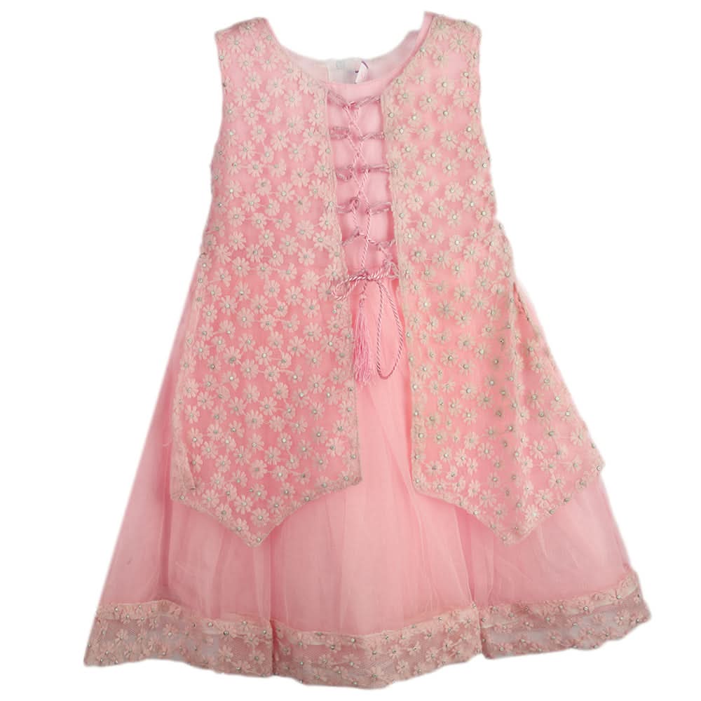 Girls Fancy Frock - Light Pink, Kids, Girls Frocks, Chase Value, Chase Value