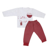 Newborn Boys Full Sleeves Suit (01001) - Maroon, Kids, NB Boys Sets And Suits, Chase Value, Chase Value