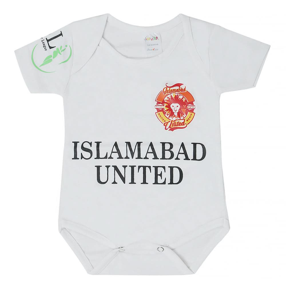Newborn Islamabad United Half Sleeves Romper - White, Kids, New Born Boys Rompers, Kids, New Born Girls Rompers, Chase Value, Chase Value