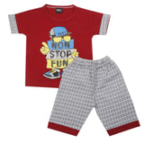 Boys Short Suit - Maroon, Kids, Boys Sets And Suits, Chase Value, Chase Value