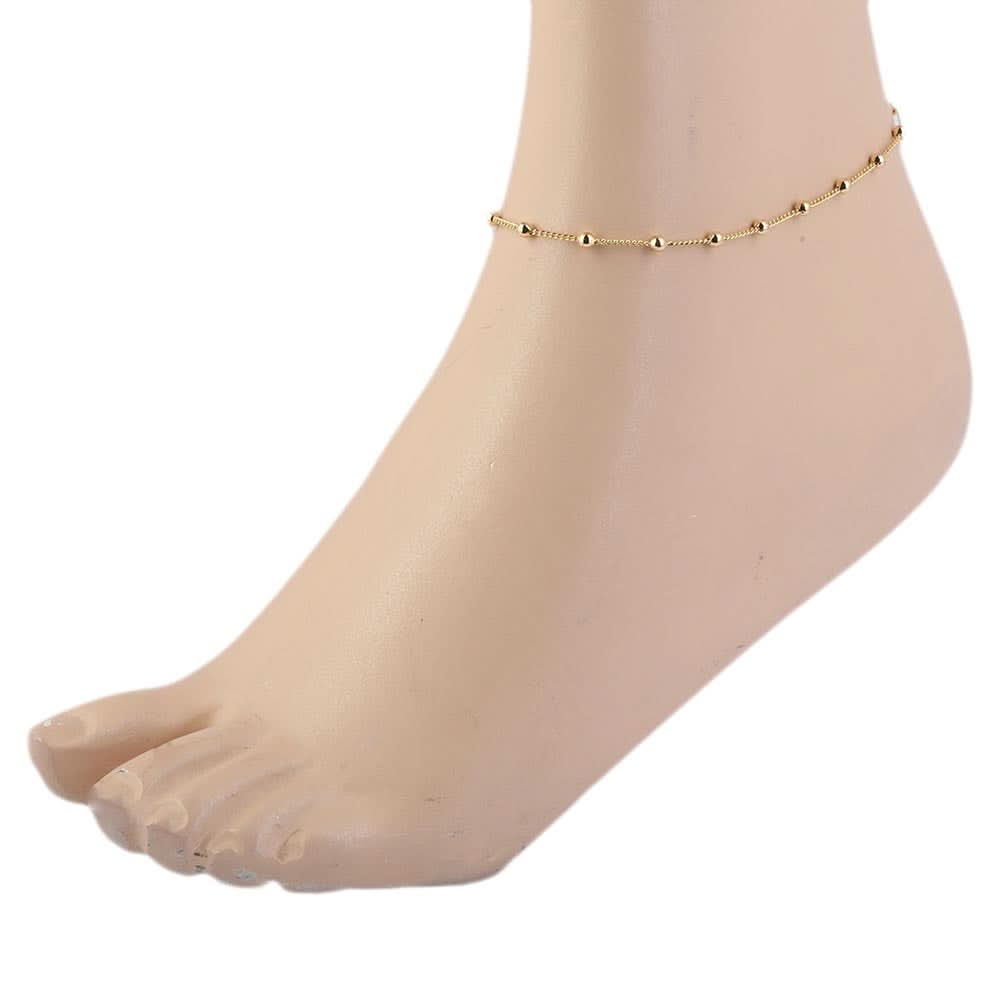 Women's Anklet  - Golden, Women, Foot Jewellery, Chase Value, Chase Value