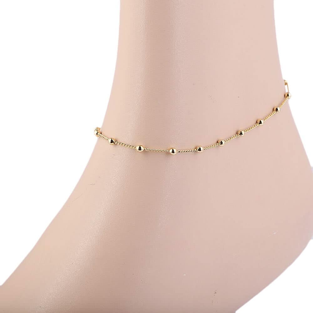 Women's Anklet  - Golden, Women, Foot Jewellery, Chase Value, Chase Value