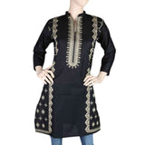 Women's Embroidered Kurti - Black, Women's Fashion, Chase Value, Chase Value
