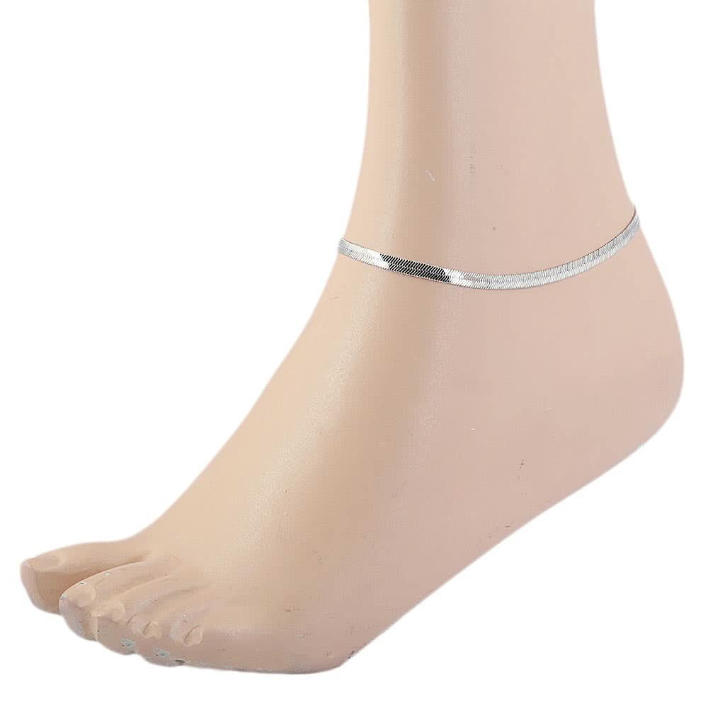 Women's Anklet - Silver, Women, Foot Jewellery, Chase Value, Chase Value