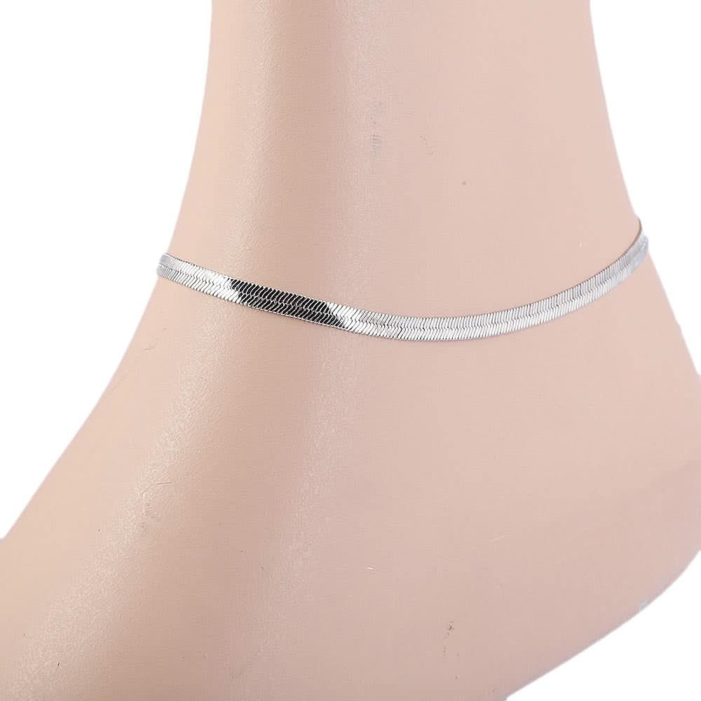 Women's Anklet - Silver, Women, Foot Jewellery, Chase Value, Chase Value