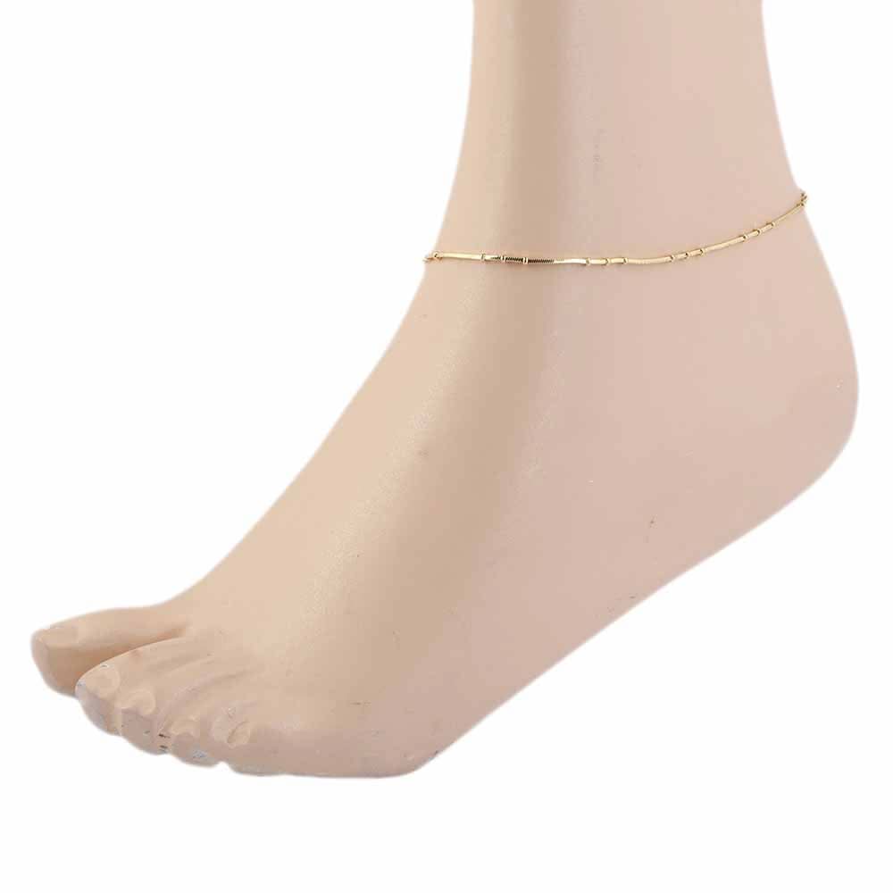Women's Anklet - Golden, Women, Foot Jewellery, Chase Value, Chase Value
