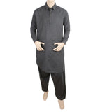 Men's Mashriq Slim Fit Kameez Shalwar - Grey, Men, Shalwar Kameez, Chase Value, Chase Value