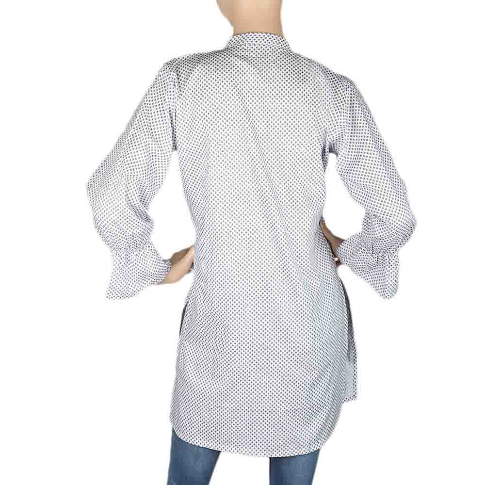 Women's Embroidered Kurti With Front Button - White, Women's Fashion, Chase Value, Chase Value