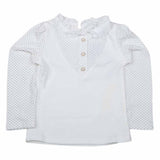 Girls Full Sleeves T Shirt - White, Kids, Girls T-Shirts, Chase Value, Chase Value