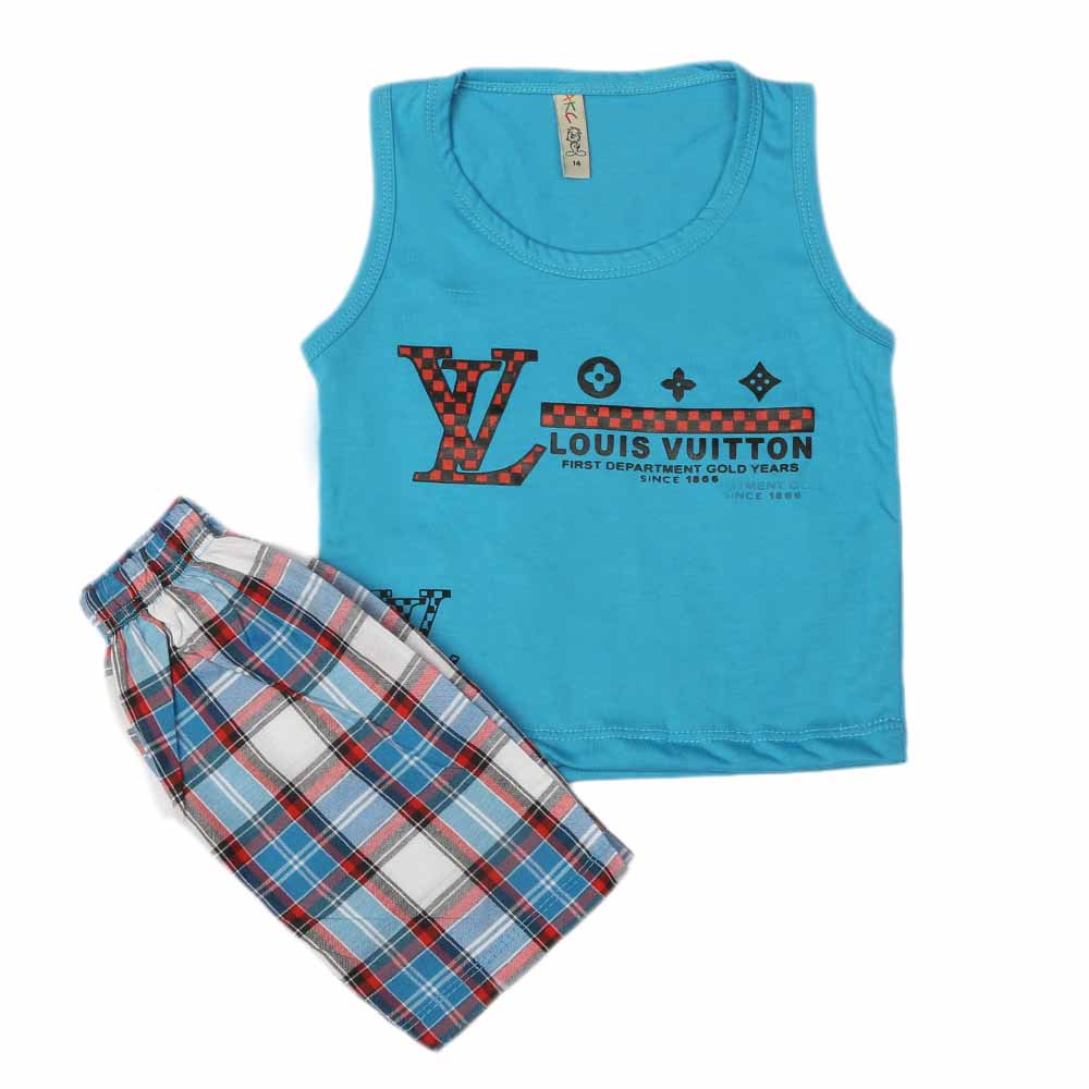 Boys Sando Suit - Blue, Kids, Boys Sets And Suits, Chase Value, Chase Value