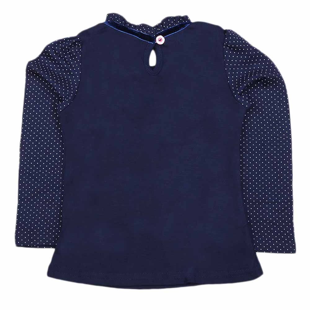 Girls Full Sleeves T Shirt - Navy Blue, Kids, Girls T-Shirts, Chase Value, Chase Value
