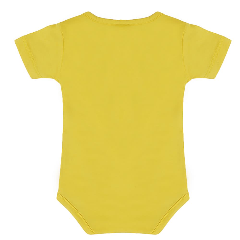 Newborn Peshawar Zalmi Half Sleeves Romper - Yellow, Kids, New Born Boys Rompers, Kids, New Born Girls Rompers, Chase Value, Chase Value