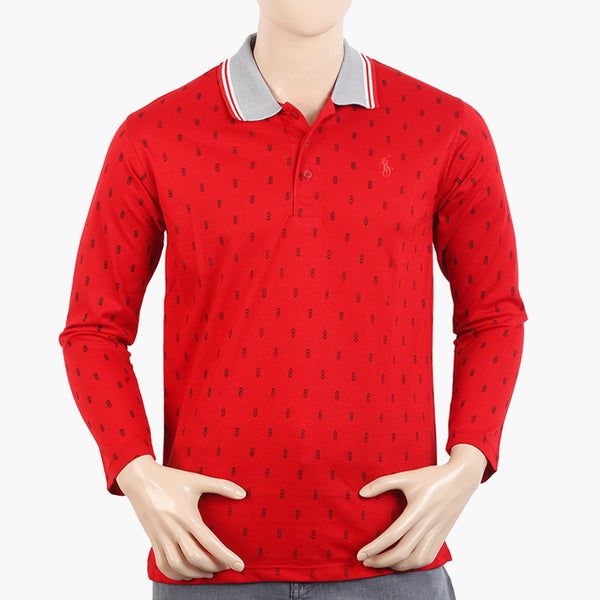 Men's Full Sleeves T-Shirt - Red, Men's T-Shirts & Polos, Chase Value, Chase Value