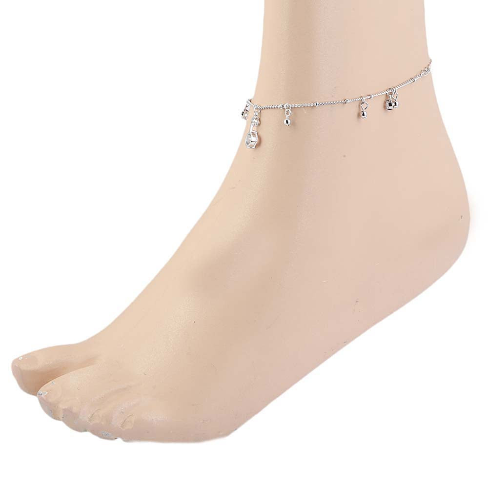 Women's Anklet - Silver, Women, Foot Jewellery, Chase Value, Chase Value