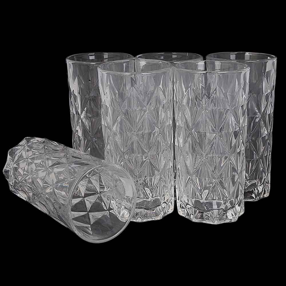 Glass Set 6 Pcs, Home & Lifestyle, Glassware & Drinkware, Chase Value, Chase Value