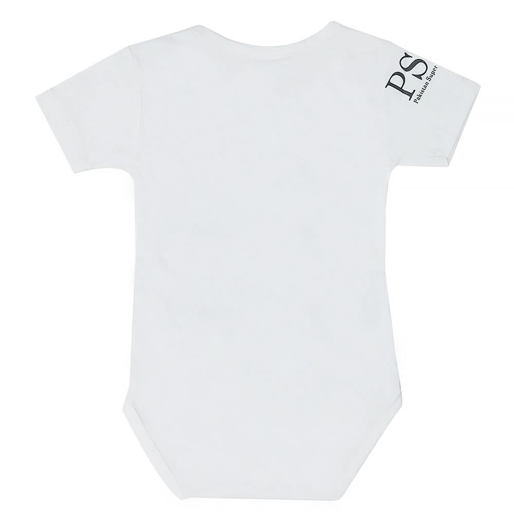 Newborn Quetta Gladiators Half Sleeves Romper - White, Kids, New Born Boys Rompers, Kids, New Born Girls Rompers, Chase Value, Chase Value