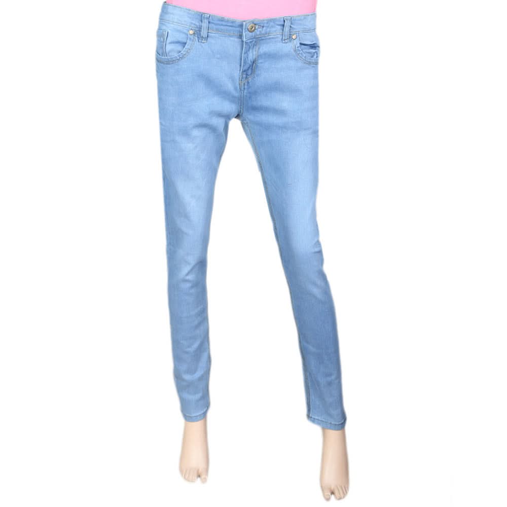 Women's Denim Pant - Light Blue, Women, Pants & Tights, Chase Value, Chase Value