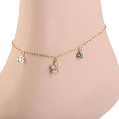 Women's Anklet - Golden, Women, Foot Jewellery, Chase Value, Chase Value