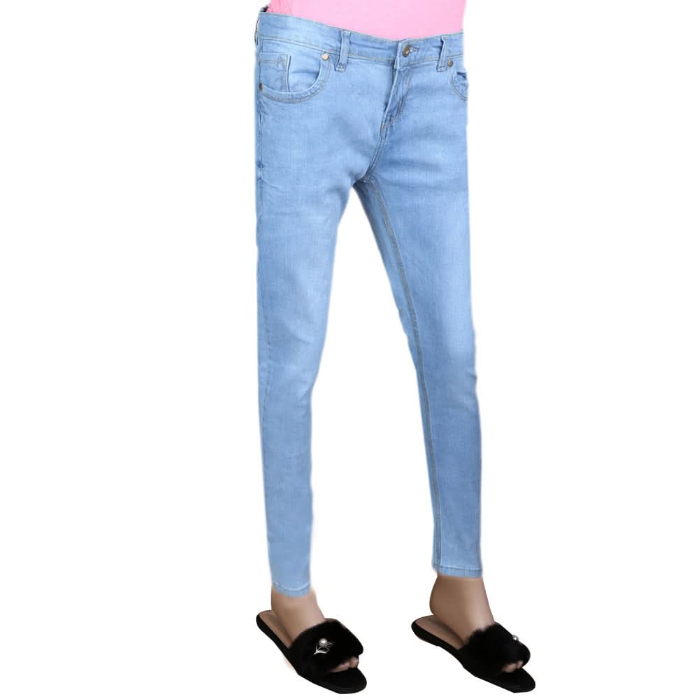 Women's Denim Pant - Light Blue, Women, Pants & Tights, Chase Value, Chase Value