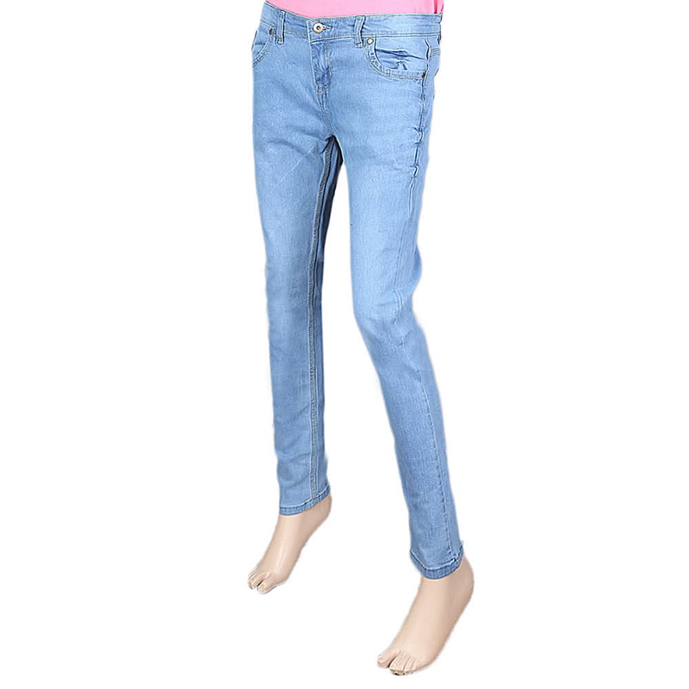 Women's Denim Pant - Light Blue, Women, Pants & Tights, Chase Value, Chase Value