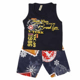 Boys Sando Suit - Navy Blue, Kids, Boys Sets And Suits, Chase Value, Chase Value