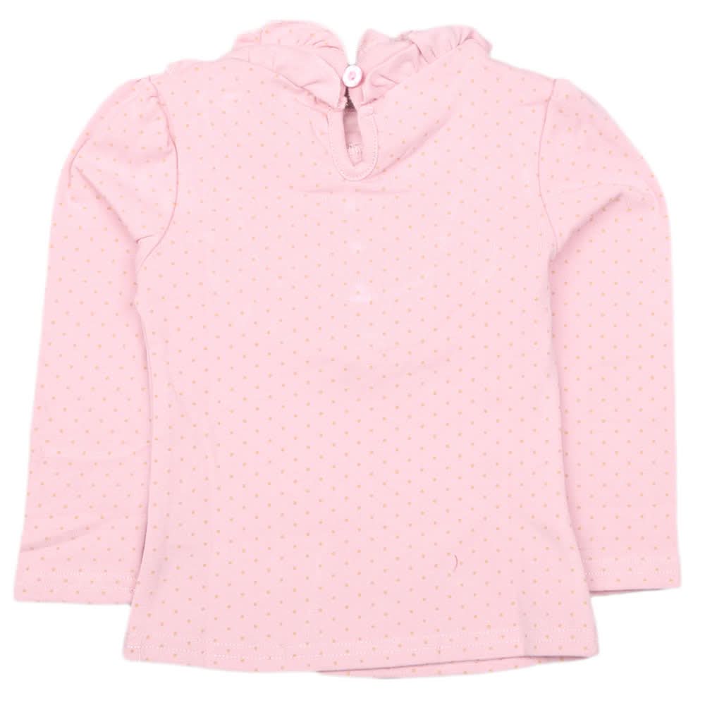 Girls Full Sleeves T Shirt - Peach, Kids, Girls T-Shirts, Chase Value, Chase Value