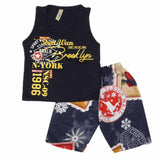 Boys Sando Suit - Navy Blue, Kids, Boys Sets And Suits, Chase Value, Chase Value