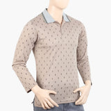 Men's Full Sleeves T-Shirt - Light Brown, Men's T-Shirts & Polos, Chase Value, Chase Value