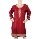 Women's Embroidered Kurti - Maroon, Women, Ready Kurtis, Chase Value, Chase Value