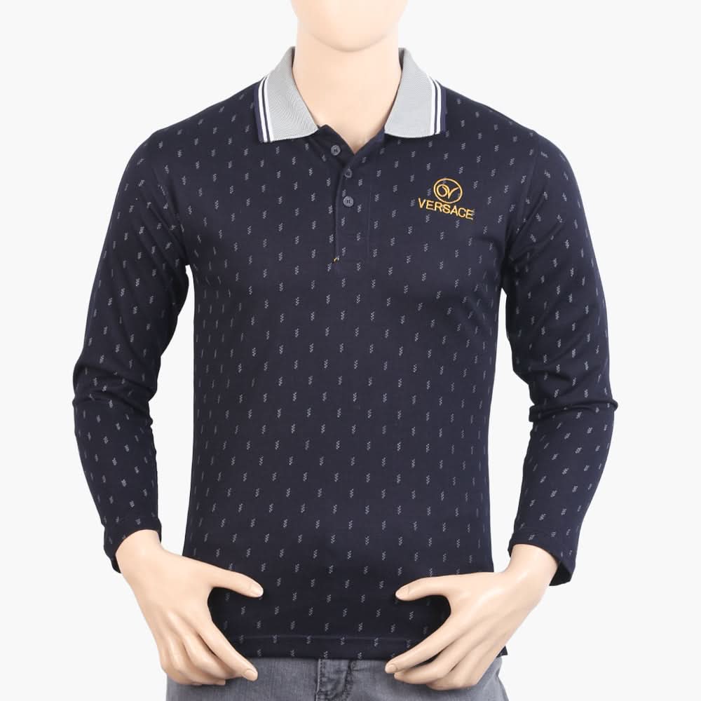 Men's Full Sleeves T-Shirt - Navy Blue, Men's T-Shirts & Polos, Chase Value, Chase Value