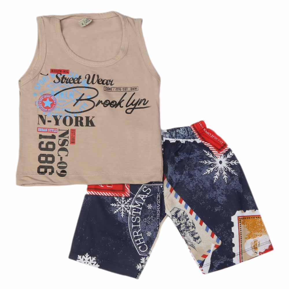 Boys Sando Suit - Beige, Kids, Boys Sets And Suits, Chase Value, Chase Value