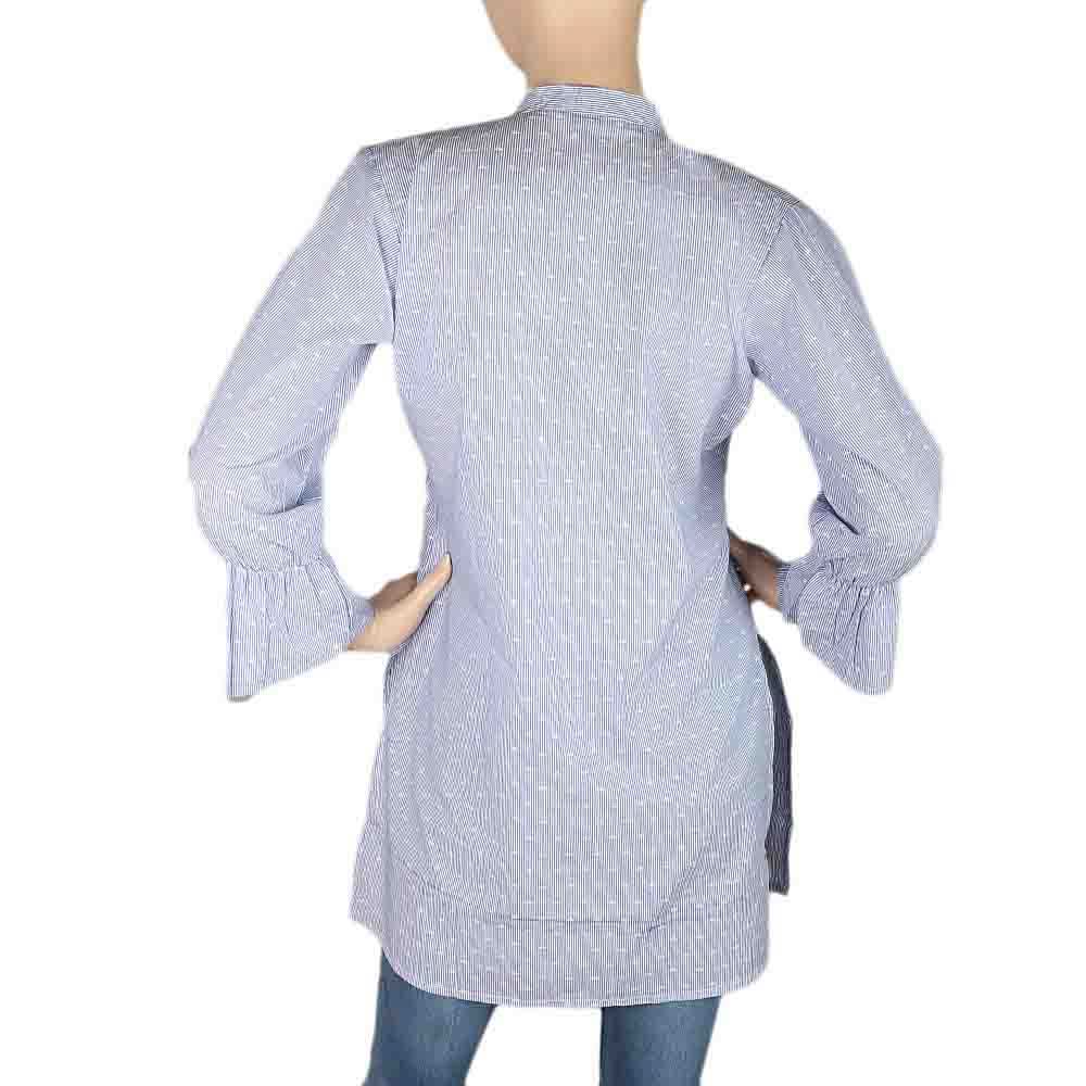 Women's Embroidered Kurti With Front Button - Light Blue, Women's Fashion, Chase Value, Chase Value