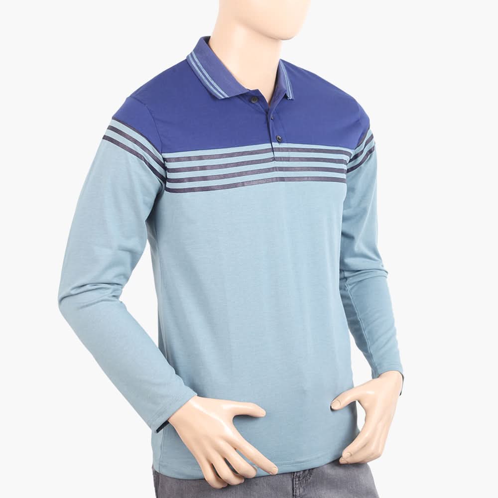 Men's Full Sleeves T-Shirt - Sea Green, Men's T-Shirts & Polos, Chase Value, Chase Value