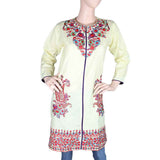 Women's Embroidered Kurti - Yellow, Women, Ready Kurtis, Chase Value, Chase Value