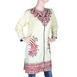 Women's Embroidered Kurti - Yellow, Women, Ready Kurtis, Chase Value, Chase Value
