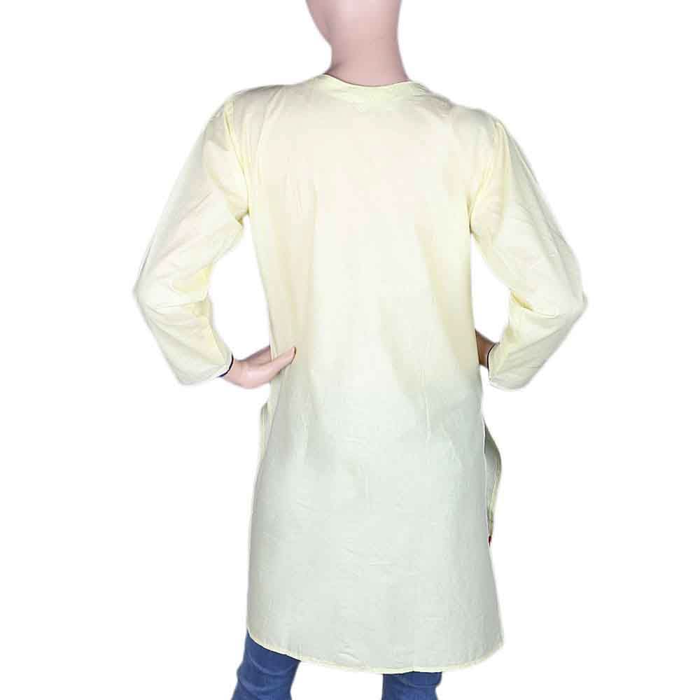 Women's Embroidered Kurti - Yellow, Women, Ready Kurtis, Chase Value, Chase Value