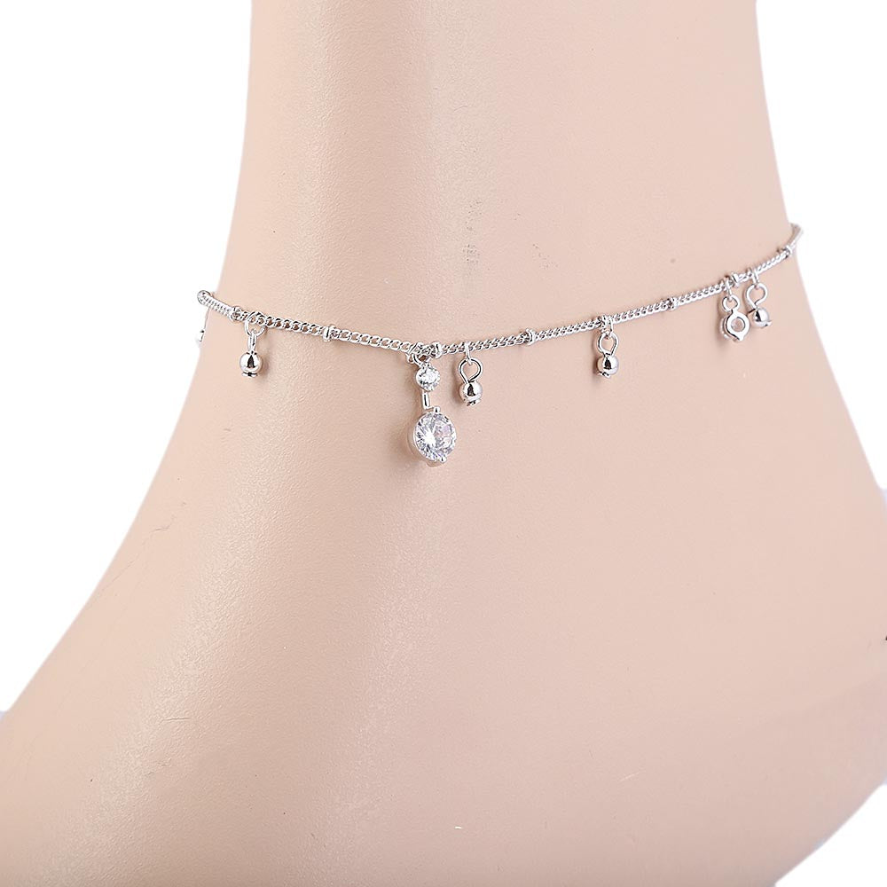 Women's Anklet - Silver, Women, Foot Jewellery, Chase Value, Chase Value