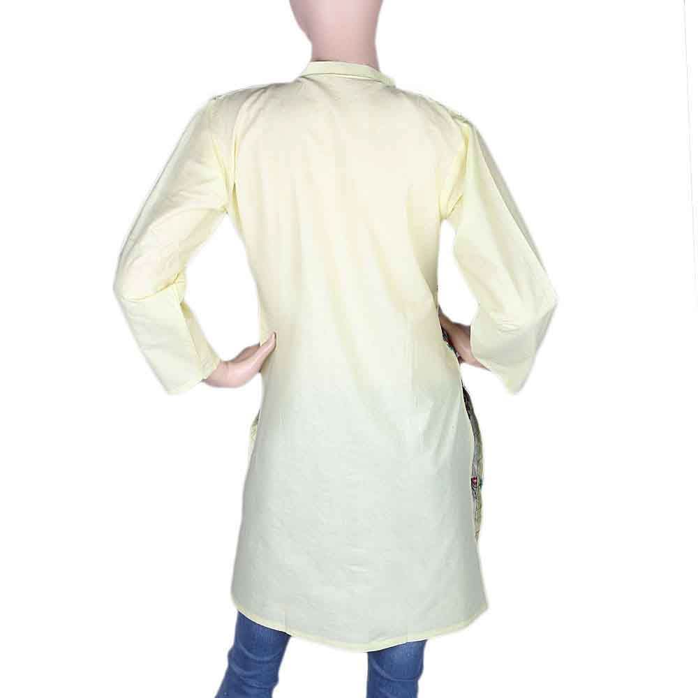 Women's Embroidered Kurti - Yellow, Women's Fashion, Chase Value, Chase Value