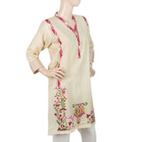Women's Embroidered Kurti - Fawn, Women, Ready Kurtis, Chase Value, Chase Value