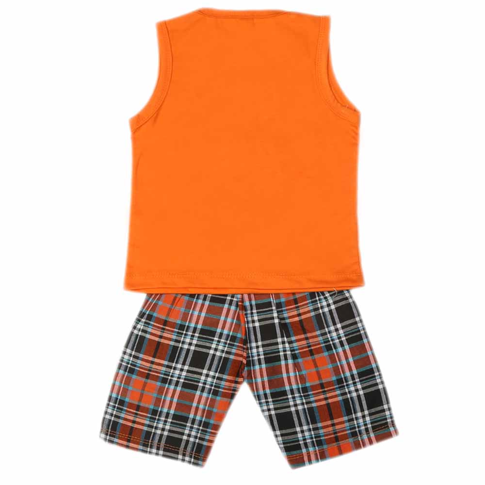 Boys Sando Suit - Orange, Kids, Boys Sets And Suits, Chase Value, Chase Value
