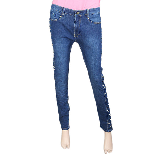 Women's Pearl Denim Pant - Blue, Women, Pants & Tights, Chase Value, Chase Value