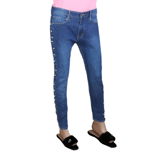 Women's Pearl Denim Pant - Blue, Women, Pants & Tights, Chase Value, Chase Value