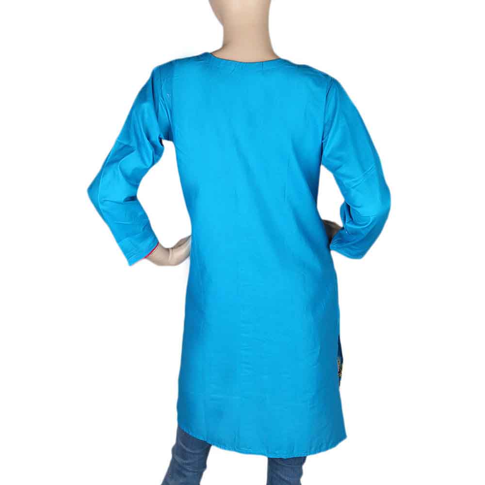 Women's Embroidered Kurti - Blue, Women's Fashion, Chase Value, Chase Value