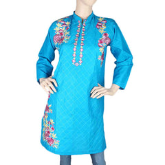 Women's Embroidered Kurti - Blue, Women's Fashion, Chase Value, Chase Value