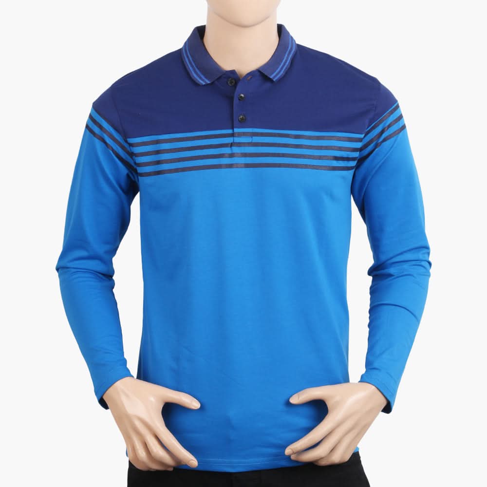 Men's Full Sleeves T-Shirt - Light Blue, Men's T-Shirts & Polos, Chase Value, Chase Value