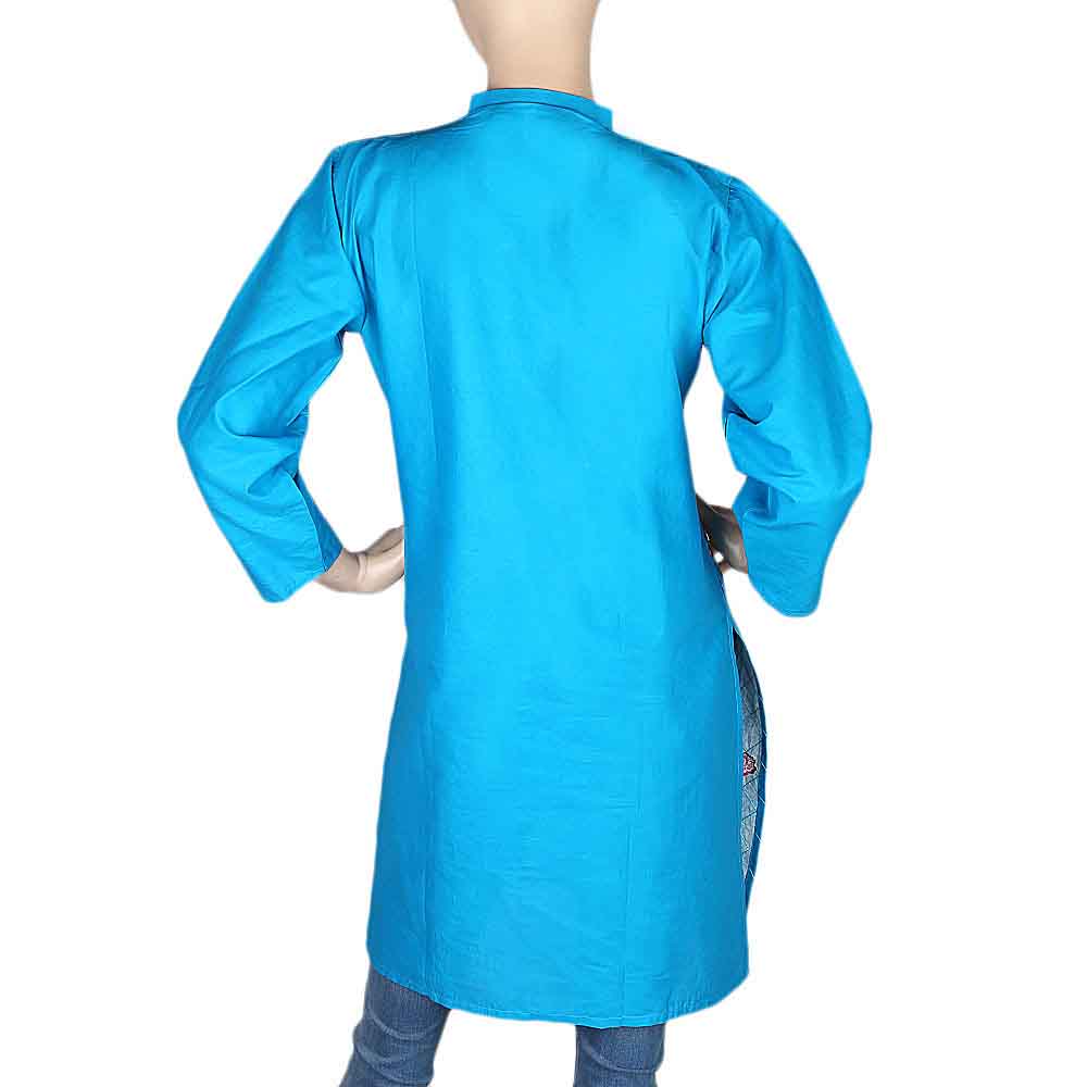 Women's Embroidered Kurti - Blue, Women's Fashion, Chase Value, Chase Value