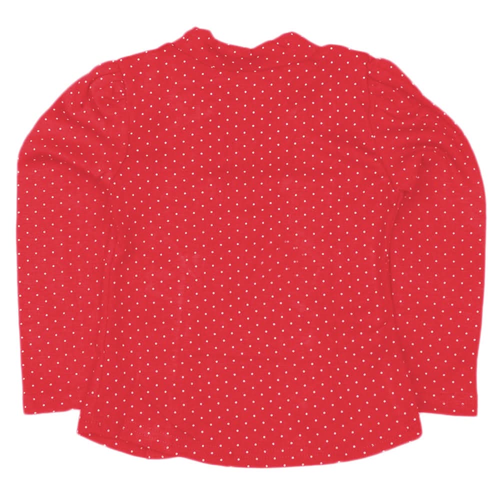 Girls Full Sleeves T Shirt - Maroon, Kids, Girls T-Shirts, Chase Value, Chase Value